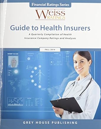 weiss ratings guide to health insurers fall 2014 1st edition weiss ratings 1619253151, 978-1619253155