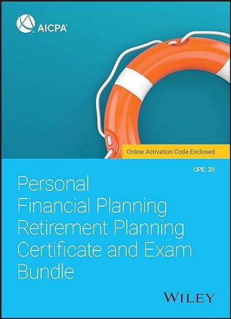 personal financial planning retirement planning certificate and exam bundle 1st edition aicpa 1119695902,
