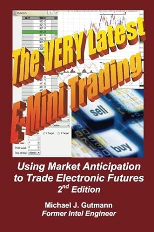 the very latest e mini trading using market anticipation to trade electronic futures by michael j gutmann 1st