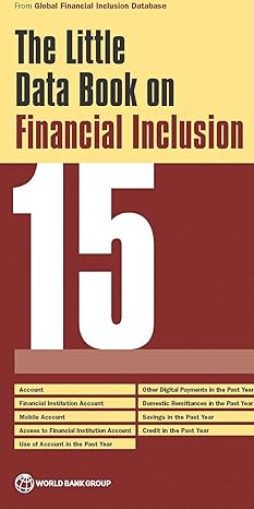 the little data book on financial inclusion 2015 1st edition world bank 1464805520, 978-1464805523