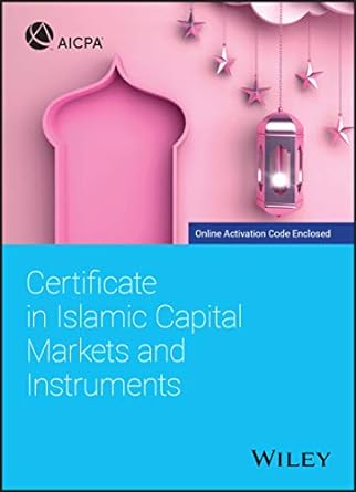 certificate in islamic capital markets and instruments 1st edition aicpa 1119696909, 978-1119696902