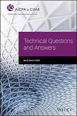 technical questions and answers 2020 1st edition aicpa 1950688518, 978-1950688517