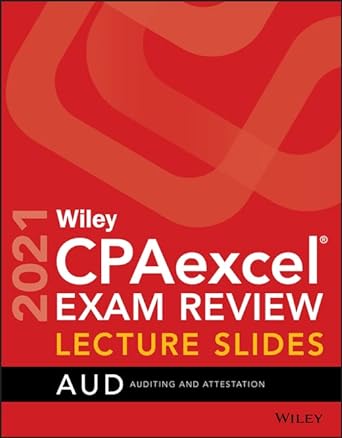 wiley cpaexcel exam review 2021 lecture slides auditing and attestation 1st edition wiley 111975478x,