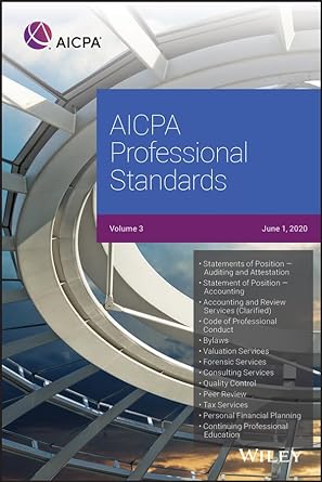 aicpa professional standards 2020 volume 3 3rd edition aicpa 1119783240, 978-1119783244