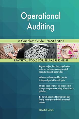 operational auditing a complete guide 2020 edition 1st edition gerardus blokdyk 0655913904, 978-0655913900