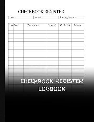 checkbook register finances management for small business and personal uses 120 pages and 8 5 x11 1st edition