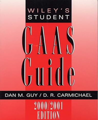 wileys student gaas guide 2000th edition dan m guy ,d r carmichael 0471375713, 978-0471375715