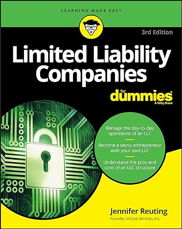 limited liability companies for dummies 3rd edition jennifer reuting 1119602181, 978-1119602187