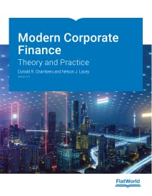 modern corporate finance theory and practice v9 0 1st edition donald r. chambers ,nelson j. lacey 1453337903,