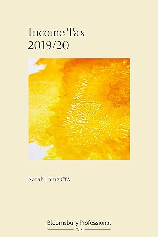 bloomsbury professional income tax 2019/20 1st edition sarah laing 1526509822, 978-1526509826