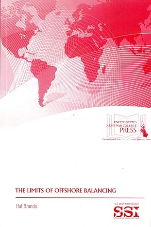 limits of offshore balancing 1st edition hal brands ,strategic studies institute ,army war college