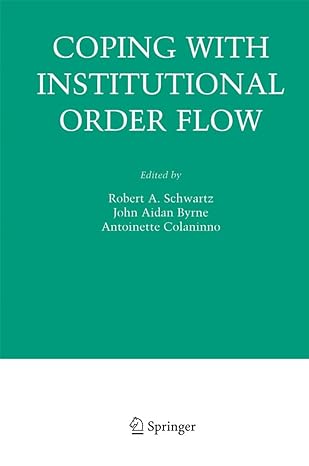 coping with institutional order flow 2005th edition robert a schwartz ,john aidan byrne ,antoinette colaninno