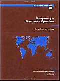 transparency in government operations 1st edition george kopits ,jon d craig ,international monetary fund