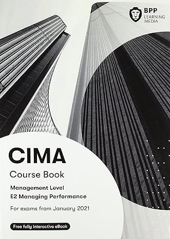 cima e2 managing performance course book 1st edition bpp learning media 1509736131, 978-1509736133