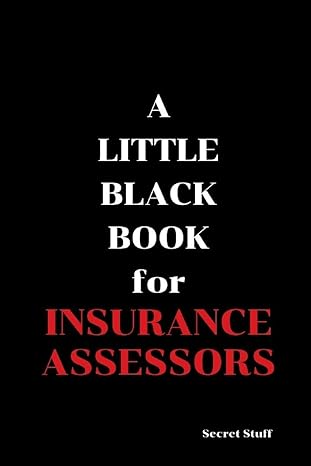 a little black book for insurance assessors 1st edition mae mary jane west ,graeme jenkinson 1096831112,