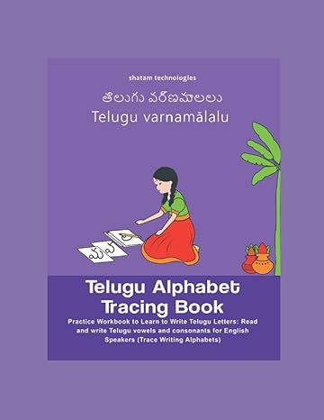 telugu alphabet tracing book telugu alphabet tracing book practice workbook to learn to write telugu letters