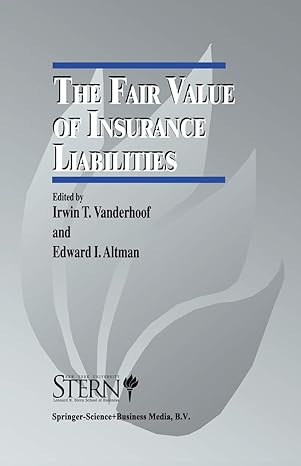 the fair value of insurance liabilities 1998th edition irwin t vanderhoof ,edward altman 1441951784,