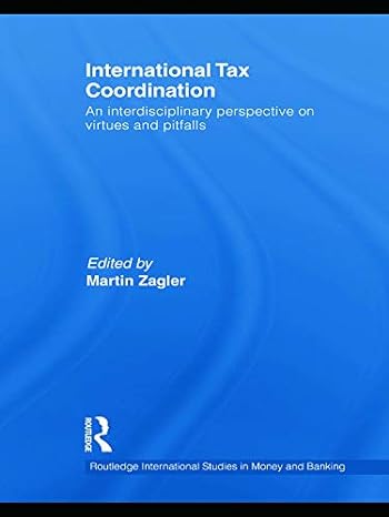 international tax coordination 1st edition martin zagler 0415745330, 978-0415745338