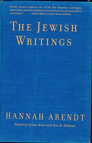 the jewish writings 1st edition hannah arendt 0805211942, 978-0805211948