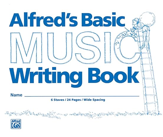 alfred s basic music writing book wide lines 1st edition alfred music 0882848046, 978-0882848044