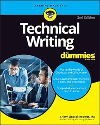 technical writing for dummies 2nd edition sheryl lindsell-roberts 1394176759, 978-1394176755