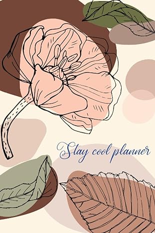 stay cool planner undated weekly and monthly goal for activity 1st edition marco chao b09m545dx8,