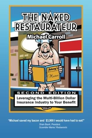 the naked restaurateur 1st edition michael p carroll 1484087771, 978-1484087770