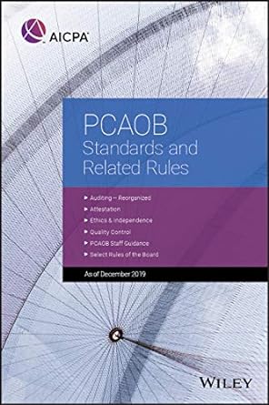 pcaob standards and related rules 2019 1st edition aicpa 1950688046, 978-1950688043