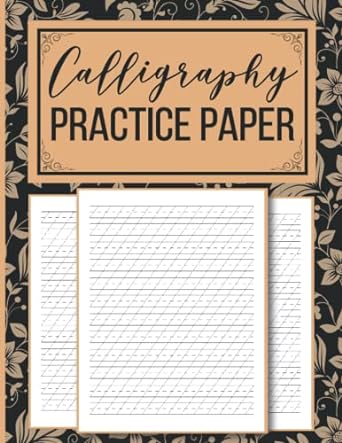 calligraphy practice paper calligraphy writing paper 100 sheet pages with slant angle lined guide workbook