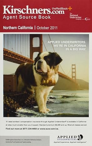 kirschners agent source book northern california 1st edition national underwriter 1936362368, 978-1936362363