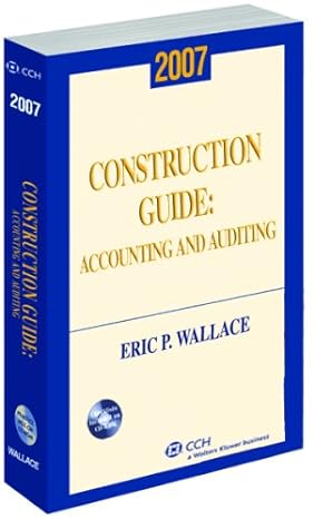 construction guide accounting and auditing 2007th edition eric p wallace 0808090917, 978-0808090915