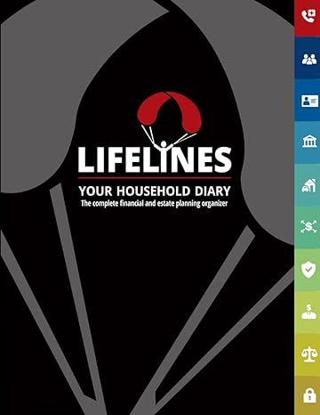 lifelines organizer your trusted household diary for financial and estate planning peace of mind on every