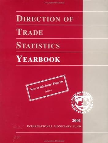 direction of trade statistics yearbook 2001 2001st edition international monetary fund 1589060547,