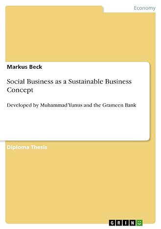 social business as a sustainable business concept developed by muhammad yunus and the grameen bank 1st