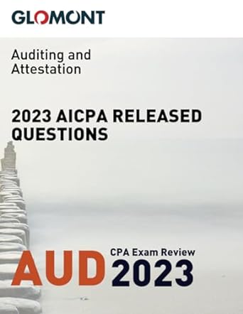 glomont cpa exam review 2023 aicpa released questions auditing and attestation 1st edition glomont ,american