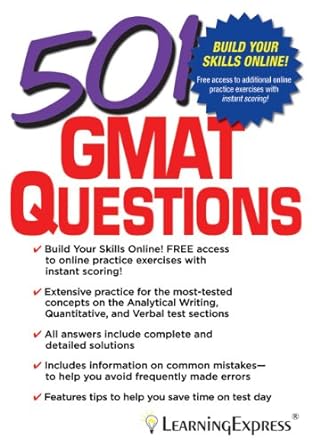 501 gmat questions study guide edition llc learningexpress 1576859207, 978-1576859209