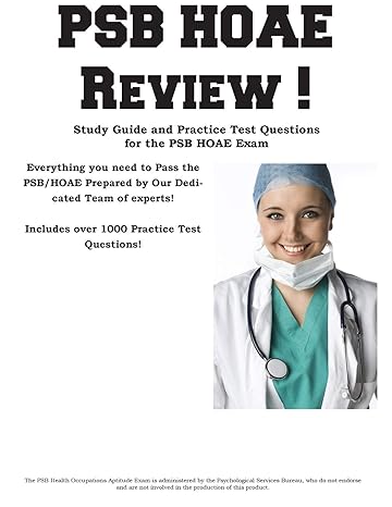 psb hoae review complete health occupations aptitude test study guide and practice test questions 1st edition