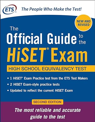 the official guide to the hiset exam 2nd edition educational testing service 1259640795, 978-1259640797