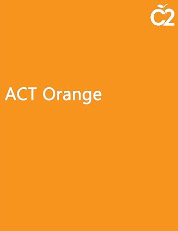 act orange 1st edition test prep genius, c2 education 1519121067, 978-1519121066