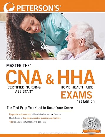 master the certified nursing assistant and home health aide exams 1st edition petersons 0768945763,