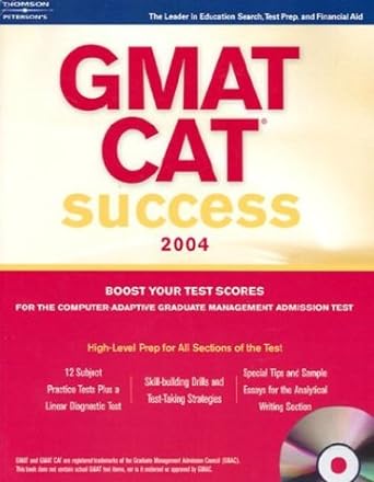 gmat cat success 2004 4th edition peterson s 0768912172, 978-0768912173