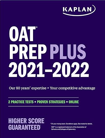 oat prep plus 2021 2022 2 practice tests online + proven strategies proprietary edition kaplan test prep