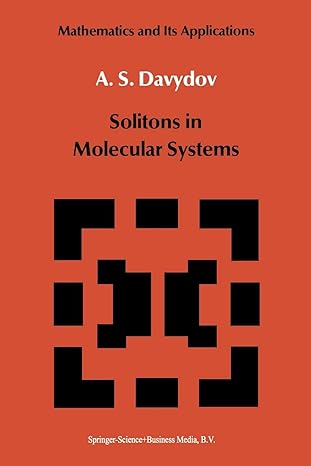 solitons in molecular systems 1st edition davydov 940173027x