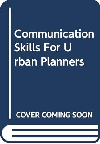 communication skills for urban planners 1st edition alison h s cook 9627589152, 978-9627589150