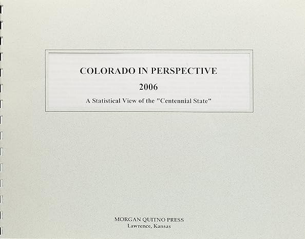 colorado in perspective 2006 1st edition kathleen o'leary morgan 0740118552, 978-0740118555