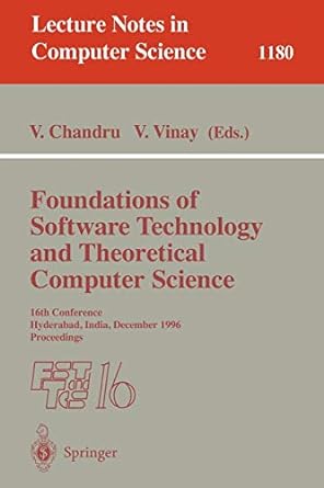 foundations of software technology and theoretical computer science th conference hyderabad india december 18