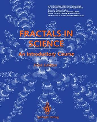 fractals in science an introductory course 1st edition eugene stanley ,edwin taylor 0387943617, 978-0387943619