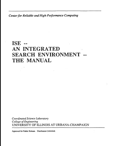 ise an integrated search environment the manual february 5 1992 1st edition nasa ,national aeronautics and