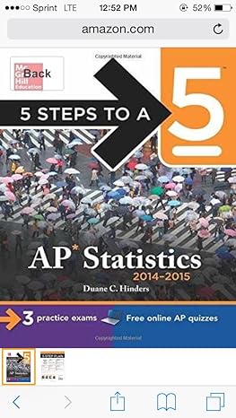 5 steps to a 5 ap statistics 2014 5th edition duane hinders 0071802479, 978-0071802475