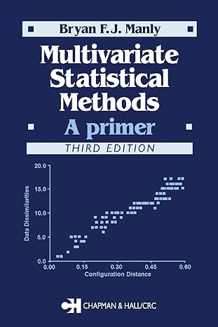 multivariate statistical methods a primer 3rd edition bryan f j manly 1584884142, 978-1584884149